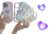 Funda para iPhone 11 Transparente Curva Heart Love - Marcos de Colores