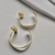 Argola Anelada 36mm Banhado a Ouro 18k - Élle SemiJóias