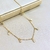 Colar Choker em Pedras 30cm + 10cm Extensor Banhado a Ouro 18k na internet