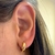 Brinco Argolinha Lisa 15mm Banhado a Ouro 18k - comprar online
