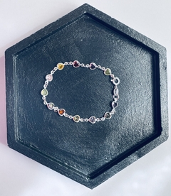 Pulseira Corações Coloridos Infantil - comprar online