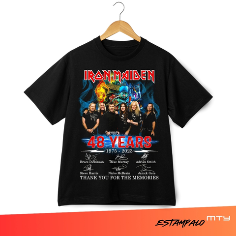Playera Iron Maiden 48 años