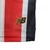 Detalhe da camisa São Paulo II 24/25, destacando o logo da New Balance e as listras vermelha, branca e preta.
