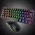 Kit De Teclado E Mouse 6400 Dpi Ajustável Mecânico Gamer 60% Switch Azul Ilumi - loja online