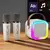 K12 Microfone Duplo Karaokê Bluetooth Speaker, RGB Light, Dois Alto-falantes 5W - Gratino
