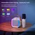 K12 Microfone Duplo Karaokê Bluetooth Speaker, RGB Light, Dois Alto-falantes 5W - comprar online