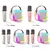 K12 Microfone Duplo Karaokê Bluetooth Speaker, RGB Light, Dois Alto-falantes 5W - Gratino
