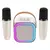 K12 Microfone Duplo Karaokê Bluetooth Speaker, RGB Light, Dois Alto-falantes 5W - comprar online