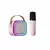 K12 Microfone Duplo Karaokê Bluetooth Speaker, RGB Light, Dois Alto-falantes 5W - loja online