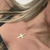 Colar Golden Sisters Luz da Fé – Cruz com Zircônias Cravejadas - loja online