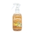 Botella de 250 ml de aromatizador textil Saphirus, con pulverizador o gatillo, en fondo blanco. Fragancia Tropical.
