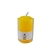 Veloncito perfumado de limon de la marca Iluminarte, de color amarillo y con una mecha visible en la parte superior. Con fondo blanco.