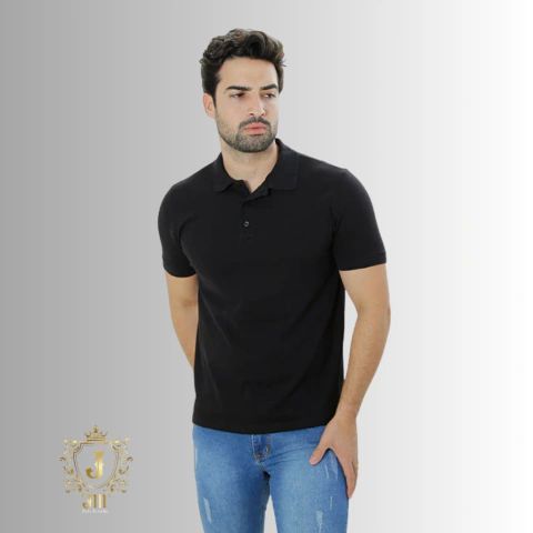 Polo piquet pima com elastano lisa