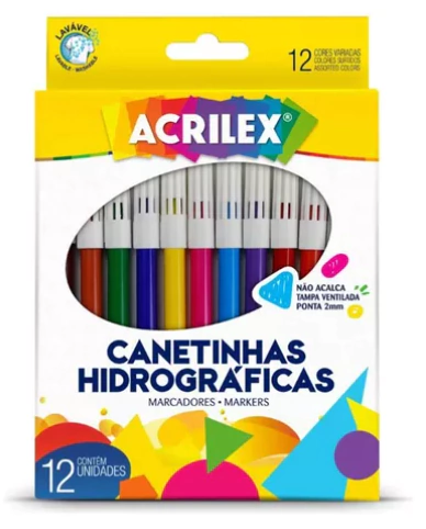 CANETINHAS HIDROG. 12C ACRILEX
