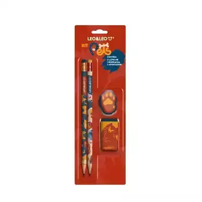 Kit escolar Pets lápis 4Pcs Leo & Leo - comprar online
