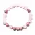 Imagem do Conjunto com japamala e pulseira 8mm rododenita rosa quartzo