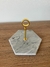 PLATO DE MASAS HEZAGONAL DELUXE - MARMOL - 15CM