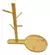 PORTA TAZA Y PLATO BAMBU FLOR