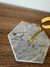 PLATO DE MASAS HEZAGONAL DELUXE - MARMOL - 15CM - comprar online