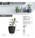 Maceta Plástica Nórdica Premium Decorativa Moderna MEDIANA 22CC - tienda online