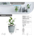 Maceta Plástica Nórdica Premium Decorativa Moderna MEDIANA 22CC en internet