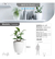 Maceta Plástica Nórdica Premium Decorativa Moderna MEDIANA 22CC - comprar online