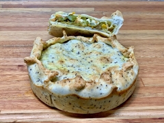 Tarta de Zapallitos, choclo y champiñón. Sin Gluten