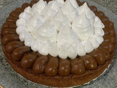 Torta Brownie de Dulce de Leche y Merengue
