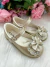 Sapatilha Flor Di MIla Baby Dourada lacinho Strass (SPFDMBYDOURADALSTSS) - comprar online