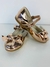 Sapatilha Flor Di Mila Laço Dourado Metalizado (SPTLFLDMLLCMTLCDOU) - comprar online