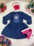 Vestido Infantil Jeans Com Manga Longa Mermaid Off Duty (0010JE) - comprar online