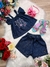 Conjunto Infantil Blusa e Short de Jeans Hey You Luxo (0040JN)