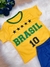 Conjunto Meninos Seleção Brasileira Amarelo e Azul (02h39) - Momentomodakids