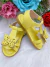 Sandália Amarelo C/ Aplique de Borboleta e Strass Luxo (7410AM) - comprar online