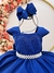 Vestido Infantil Azul Royal Busto C/ Strass Damas Formaturas (1648AR) - comprar online