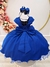 Vestido Infantil Azul Royal Busto C/ Strass Damas Formaturas (1648AR) na internet