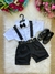 Conjunto Miss Cherry Meninos Shorts Social Ravi Preto (CONJMSSCRSHRTPRETO)