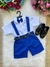 Conjunto Miss Cherry Meninos Shorts Social Ravi Azul Royal (CNJMSCHMNSRAZR)