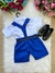 Conjunto Miss Cherry Meninos Shorts Social Ravi Azul Royal (CNJMSCHMNSRAZR) na internet