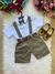 Conjunto Miss Cherry Meninos Shorts Social Ravi Verde Oliva (CNJMICHMSHRVD)