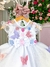 Vestido Marie Branco Jardim Encantado Laço (VESTMREBRNCJDENCLA) - Momentomodakids