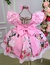 Vestido Temáticos Kids Minnie/Minie Rosa (VESTTMTBYRSA) - Momentomodakids