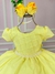 Vestido Ysa Kids Amarelo Peito Perolas (VESTYSAKSAMRLPTPRL) - Momentomodakids