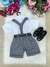 Conjunto Miss Cherry Meninos Shorts Social Ravi Cinza Grafite (CONJMSSCHRVICIZGF na internet