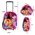 KIT MOCHILA INFANTIL COM RODINHAS MENINAS PRINCESAS BOLSA ESCOLAR ESTOJO E LANCH - Momentomodakids