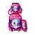 KIT MOCHILA INFANTIL COM RODINHAS MENINAS UNICORNIO ESCOLAR ESTOJO LANCHEIRA TÉ