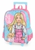 Kit Mochila Rodinhas + Lancheira Barbie Azul (KTMCRDLNBBAZ) - comprar online