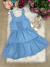 Vestido Blogueirinha Lola Azul Bebe - comprar online
