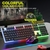 Kit Teclado Semi Mecânico + Mouse Gamer 3200dpi Rgb Led -T350