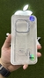 FUNDA GLITTER TRANSPARENTE BORDE COLOR IPHONE 16 PRO